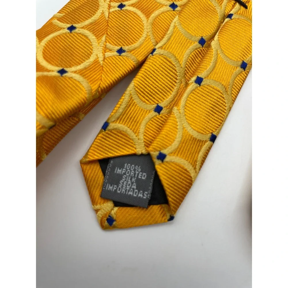 Joseph & Lyman Mens Yellow Geometric Silk Tie Bloomingdales 2103